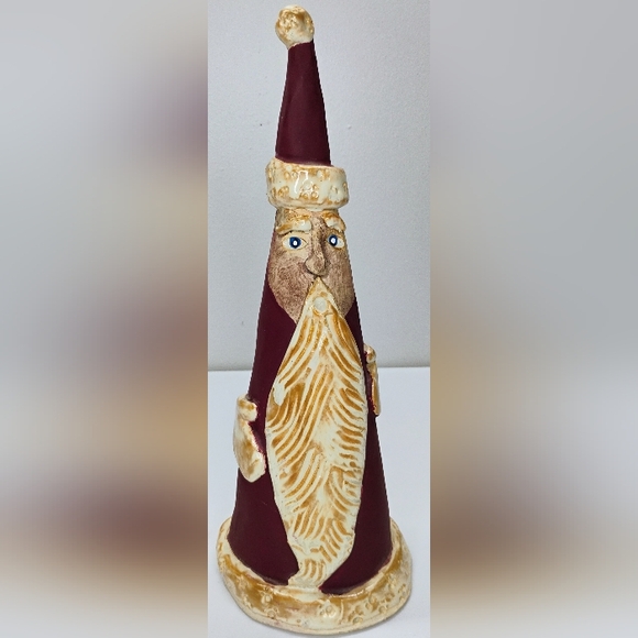 Hand Crafted Other - Vintage Handcrafted Ceramic Pottery Santa Claus Signed 13.5" Tall Christmas R-3